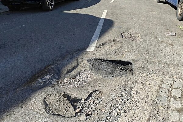 Potholes in Hastings